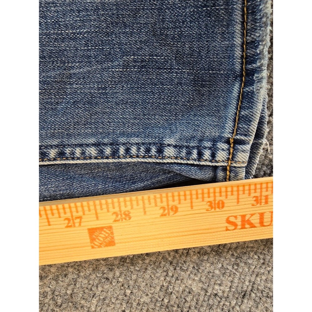 Silver Jeans Womens 27 Slim Straight Jeans Medium Wash Distressed Stretch Denim - Picture 5 of 6